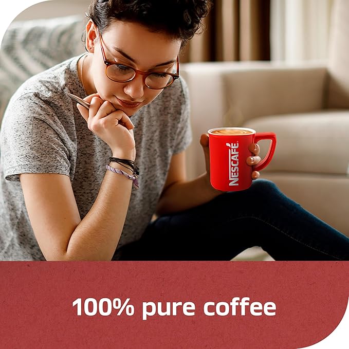 NESCAFÉ CLÁSICO Instant Coffee, Dark Roast Coffee, 1 Canister (14.1 Oz) (Pack of 2)