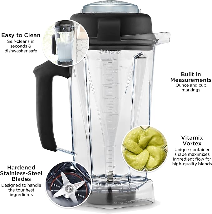 Vitamix Container, 64 oz. -60865, 64 Ounce, Clear