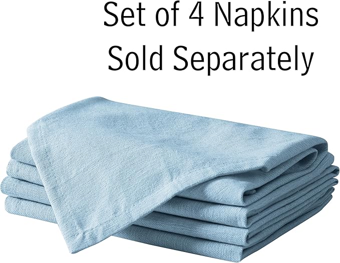 Spring & Easter Holiday Charleston Water Blue 60 x 120 inch Rectangle Fabric Tablecloth, Cotton Table Cover for Indoor Outdoor Dining, Machine Washable Solid Color Tablecloths for Everyday Use
