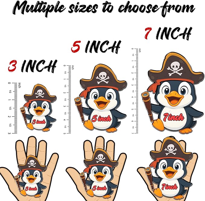 Custom Penguin Cruise Door Magnets Fun Penguin Cruise Door Decorations Penguin Magnets Stickers Decals Magnetic Reusable Cruiser Ship Magnet for Doors Car Fridge Refrigerator Birthday Kitchen Decor