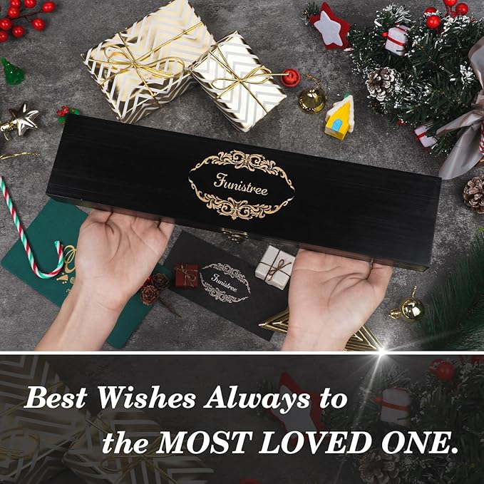 Dad Gifts from Daughter Wife Son, Best Dad Ever Kitchen Knife Gift Set with Wooden Box, Dad Valentines Day Birthday Gift Ideas, 8" Professional Chef Knife, Dads Birthday Gift for Men Husband