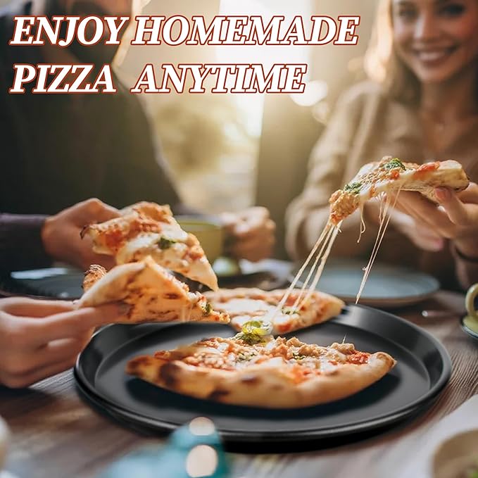 Pizza Pan for Oven, 12” Pizza Pan Compatible with Breville Smart Oven BOV800XL BOV845 BOV900, Non-Stick Pizzas Tray for Breville Toaster Ovens Accessories, Replacement for Breville Pizzas Pans