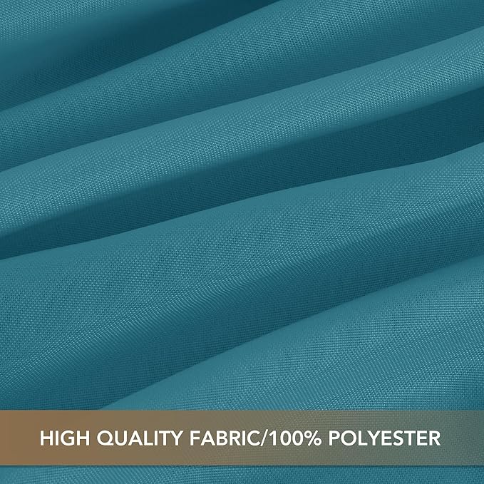 sancua Rectangle Tablecloths for 8 Foot Tables, 6 Pack - Washable Polyester Fabric Table Cloth for Wedding Party, Birthday, Banquet Reception, 60x120 Inch, Teal