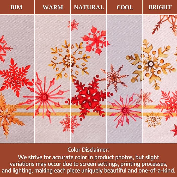 Maison d' Hermine Table Cloth Square Table 100% Cotton 60 x 60 Inches Fall Tablecloth Reusable Everyday Use for Thanksgiving Christmas Decorations Dining Farmhouse Party (Crystal Star)