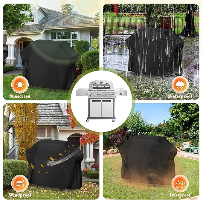 Customized Dust Barbecue Covers for Outdoor Grill BBQ, Waterproof Protective Cover for Grill Dining Cart/Outdoor Pizza Oven/Outdoor Grill