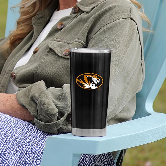 Logo Brands 20 oz Powder Coat Tumbler- Insulated Tumbler with Lid for Water, Iced Tea or Coffee, Smoothie and More
