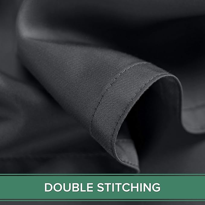Pure Bamboo Full Sheets, Genuine 100% Organic Viscose Derived from Bamboo Bed Sheet Set, Luxuriously Soft & Cooling, Double Stitching, 2 Year Quality Promise (Full, Charcoal)