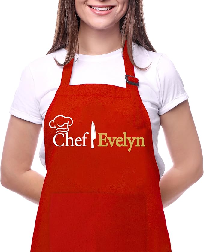 Chef Apron Men, Women, Personalized Adult Aprons for Women and Men, Regalos Para Chef Black Apron Chef Whites, Vday Gifts for Him, Her, Valentine Aprons for Women, Men, Professional Aprons for Chefs