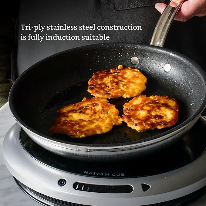 Hestan ProBond Forged TITUM - Professional Clad Stainless Steel, Nonstick, Frying Pan, (11-Inch) Induction Compatible, Made without PFOAs