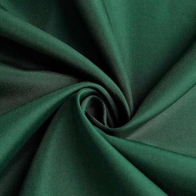 Efavormart.com Efavormart 120'' Hunter Emerald Green Polyester Round Tablecloth