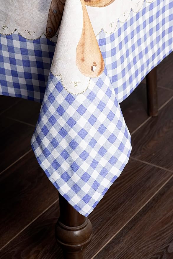 Maison d' Hermine Table Cloth Rectangle Table 100% Cotton 60 x 90 Inches Tablecloth Reusable Decorative for Dining Room Farmhouse Home Valentines Day Decorations Spring Summer - Gourmand