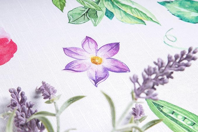 Maison d' Hermine Table Cloth Rectangle Table 100% Cotton 70 x 108 Inches Tablecloth Reusable Decorative for Dining Room Farmhouse Home Valentines Day Decorations Spring Summer - Giverny