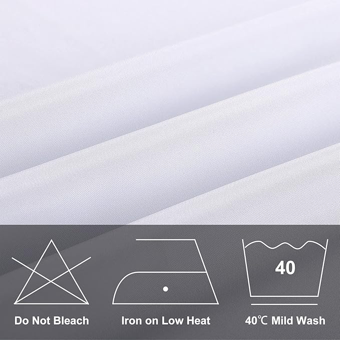 12 Pack Round Tablecloth 90 Inches White Table Cloth Stain and Wrinkle Resistant Washable Polyester Fabric Table Cover for Party, Wedding and Banquet Decoration