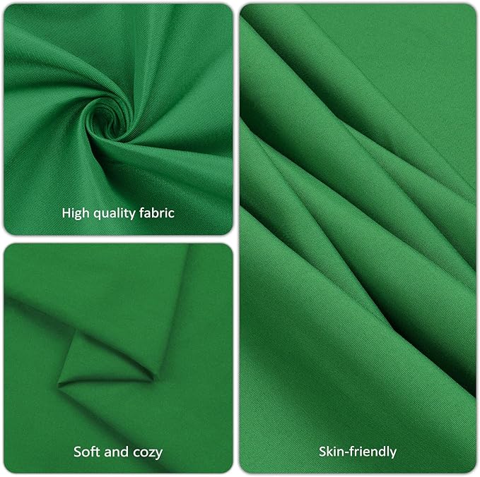 8 Pack Green Table Cloth 60x126 Inch Rectangle Tablecloth for 8 Foot Rectangle Tables, Wrinkle Resistant Washable Polyester Fabric Rectangular Table Cover for Dining Banquet Wedding Party