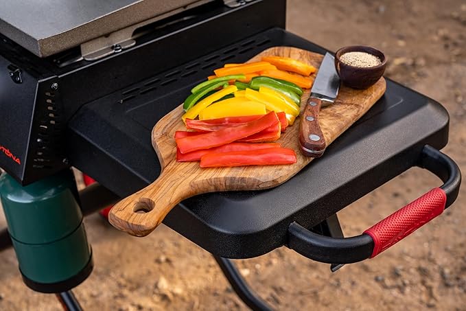 Nexgrill Daytona 2-Burner Propane Flat Top Grill with Foldable Cart – Portable Outdoor Griddle Gas Grill for Camping & Tailgating – 20000 BTUs, 335 SQ. In. Grill for Burgers, BBQ & More - 720-1075B