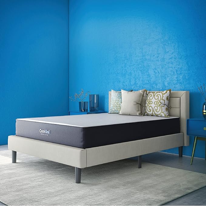 COOL GEL 10 Inch King Mattress Memory Foam Medium Firm, King Size Memory Foam Mattress Cooling, Made in The USA, 10" Depth with Pressure Relief, CertiPUR-US Certified No Fiberglass, CoolGel Bed