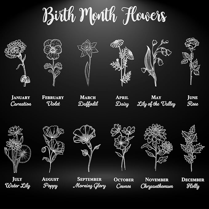 Personalized Cutting Board for Mom or Grandma – Birth Flower Garden Design, Custom Gift for Mother’s Day, Wedding, Birthday, Bridal Shower from Daughter or Son – Valentines Day Gifts for Her