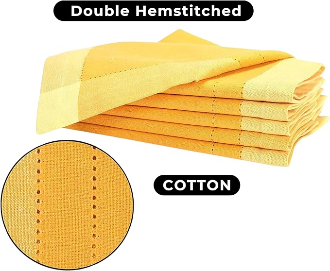 Homidate Cloth Dinner Napkins – Machine Washable Reusable Fabric Napkins for Weddings, Parties & Table Decorations