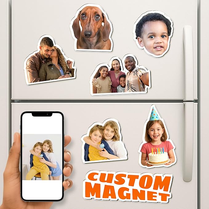 Custom Logo Photo Magnet for Fridge Home Decoration Photo Refrigerator Magnets Office and Kitchen Locker Magnets