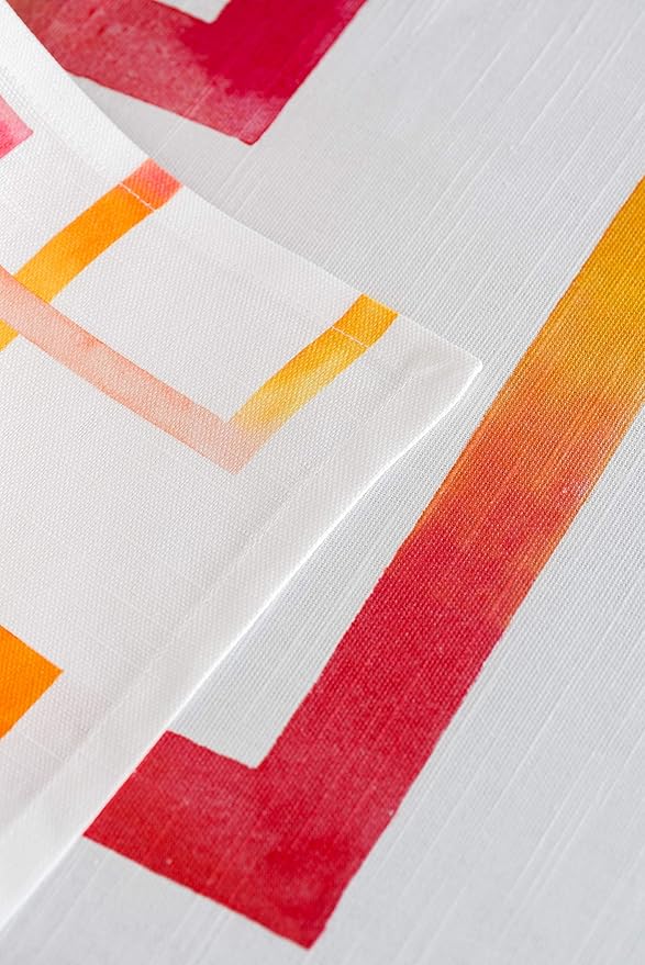 Maison d' Hermine Cloth Napkins Set of 4 100% Cotton Everyday Reusable Square Napkins Cloth Washable Dinner Party Wedding Restaurant Valentines Day Decorations Spring/Summer (Summer Maze, 20" x 20")