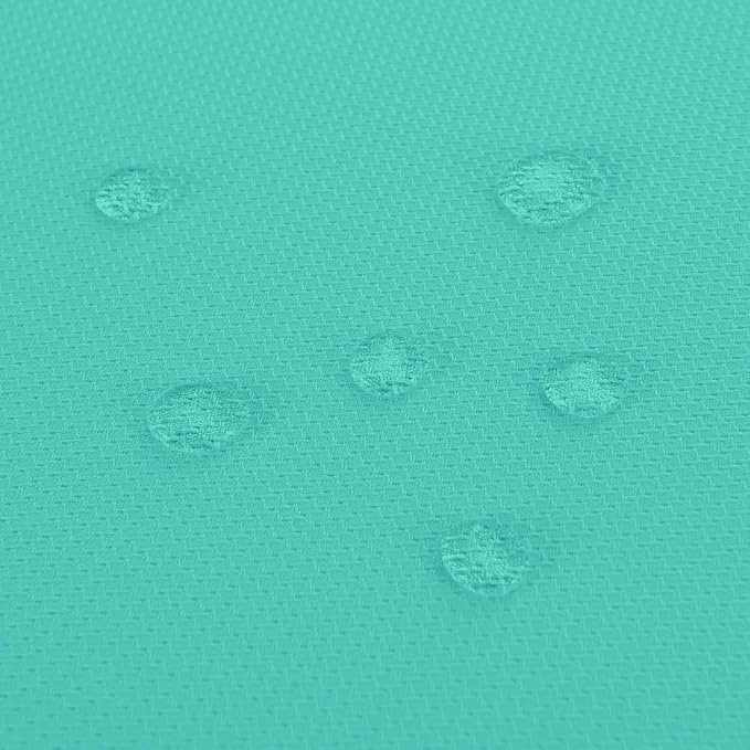Hiasan 70 X 70 Inch Square Textured Tablecloth - Waterproof Spillproof Antiwrinkle Jacquard Table Cloth for Kitchen and Dining Dinner, Outdoor Picnic, Holiday and Parties, Aqua