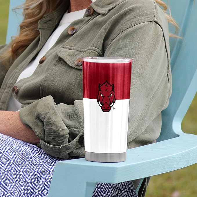 Logo Brands 20 oz Powder Coat Tumbler- Insulated Tumbler with Lid for Water, Iced Tea or Coffee, Smoothie and More