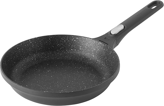 BergHOFF GEM Non-stick 3Pc Fry Pan Set, Stay-cool, Detachable Handle, Ferno-Green, Non-Toxic Coating, Induction Cooktop Ready