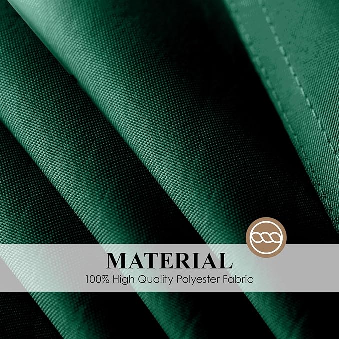 Square Tablecloth 52 x 52 Inch Dark Green Tablecloths Stain-Wrinkle Resistant Washable Polyester Table Cloths for Holiday, Buffet Parties,and Wedding 2pack