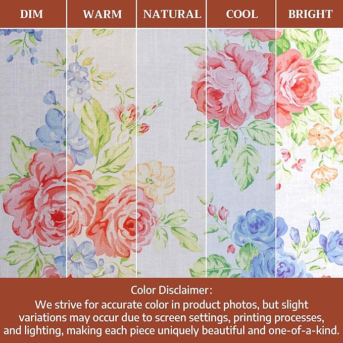 Maison d' Hermine Table Cloth Round Table 100% Cotton 69 Round Inches Tablecloth Reusable Decorative for Dining Room Farmhouse Home Valentines Day Decorations Spring Summer - Vintage Floral