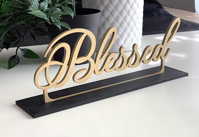 Blessed Freestanding Table Sign for Thanksgiving or simple Home Decor