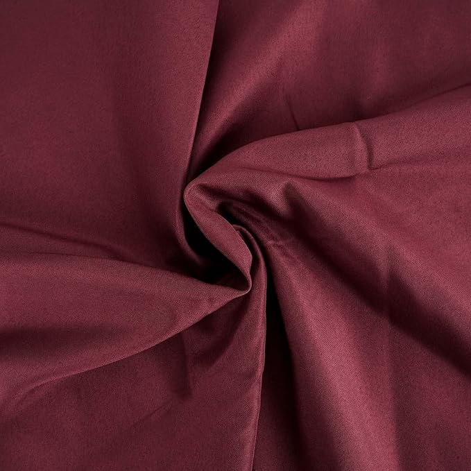Efavormart 90" Round Burgundy Wholesale Linens Polyester Round Tablecloth for Wedding Banquet Restaurant