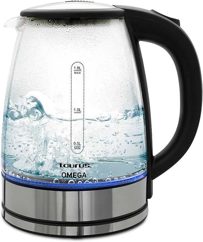 Taurus Cordless Electric Kettle – 1.7L Stainless Steel Hot Water Boiler | Fast Boil, 360° Swivel Base, Auto Shut-Off, BPA-Free – Modern & Portable Design for Tea, Coffee, Instant Meals