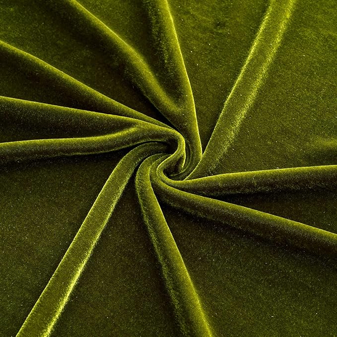 MIULEE Velvet Table Cloth with Decorative Ruffle Edge Luxurious Soft Spring Washable Rectangular Tablecloth Thick Wrinkle-Resistant Oblong Table Cover for Kitchen Dining 60x84 Inch, Olive Green