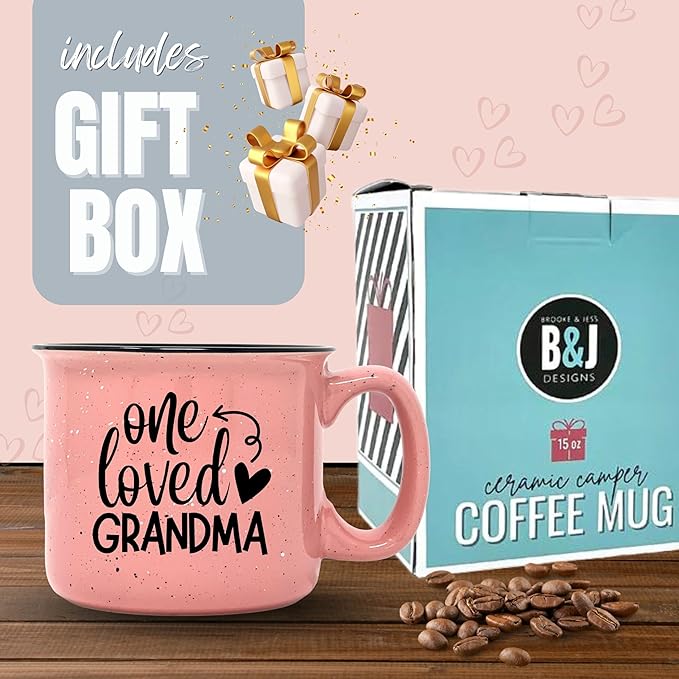 Cute Funny Coffee Mug for Grandma - Unique Fun Gifts for Grandmother, Grandma from Grandkids - Coffee Cups & Mugs with Quotes