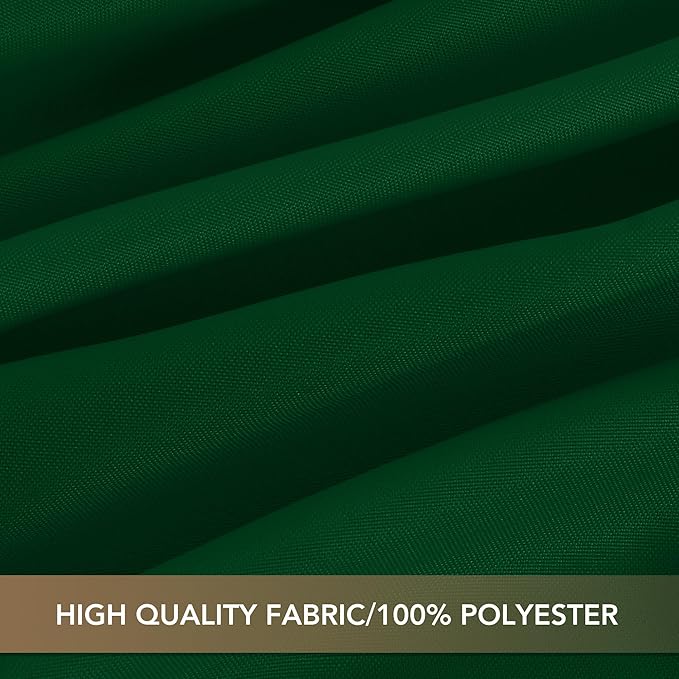sancua Tablecloths for 6 Foot Rectangle Tables, 8 Pack - Washable Polyester Fabric Table Cloth for Chirstmas Party, Birthday, Banquet Reception, 54x108 Inch Hunter Green