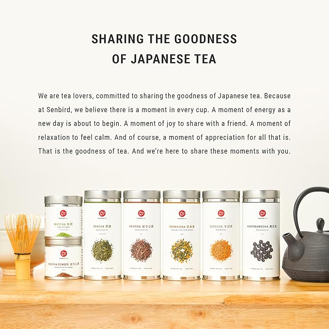 Senbird Premium Gyokuro - Japanese Shade Grown Green Tea - From Kyoto Japan - Imperial Loose Leaf Green Tea In Airtight Tea Tin (1.76oz/50g) (Isshin)