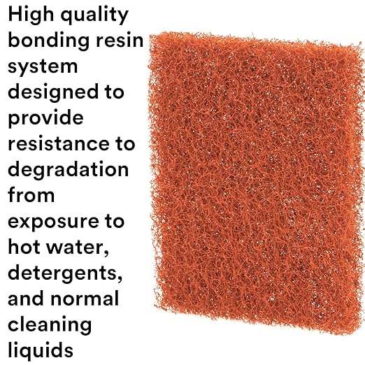 3M Scotch-Brite Griddle Cleaning, Quick Clean Heavy Duty Scour Pad, 4" x 5.25" Pads/Pack, For Baked On Food and Cooking Oils, Use on Hot or Cool Griddle, 15 Count