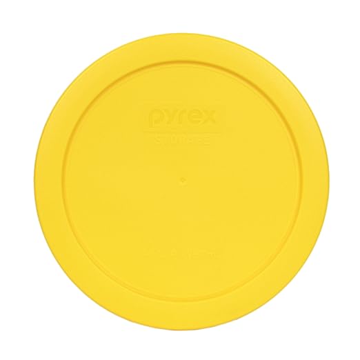 Pyrex 7201-PC 4 Cup Meyer Lemon Yellow Food Storage Replacement Lid - Made in USA