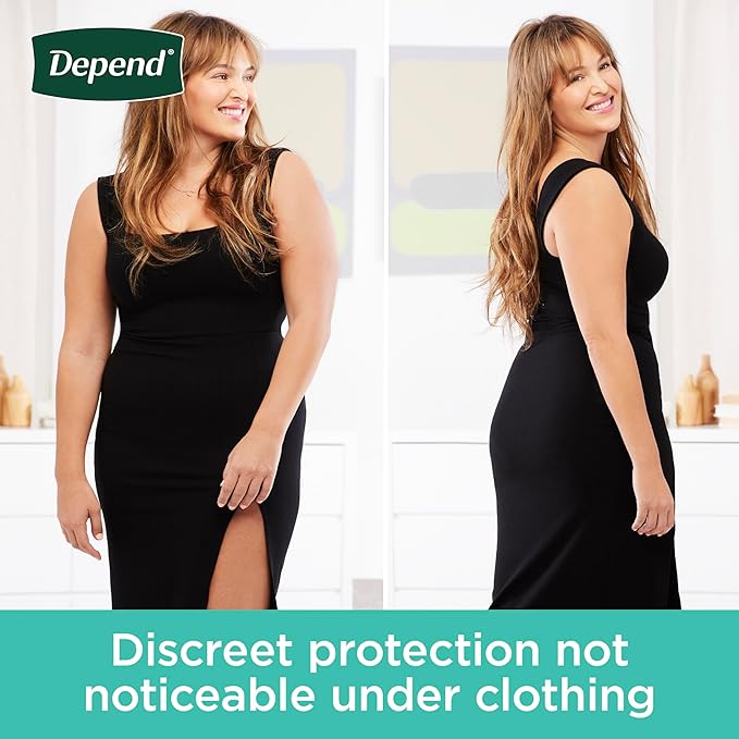 Depend Incontinence Underwear for Women, XXL, 22 Count | Maximum Absorption | Blush | Disposable | Pack of 2