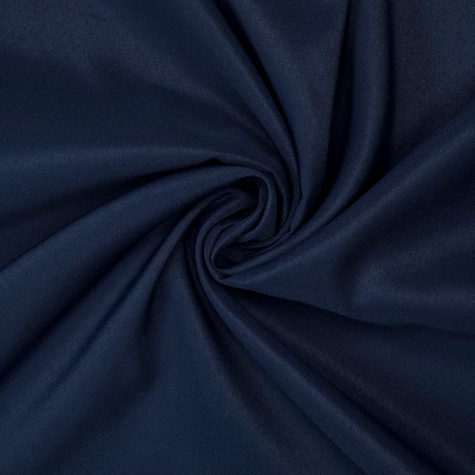 Gee Di Moda Round Tablecloth - 108 Inch Navy Blue Round Table Cloth for 48 to 72 Inch Round Tables - Heavy Duty Washable Fabric - for Buffet Table, Holiday Party, Dinner, Wedding & Baby Shower