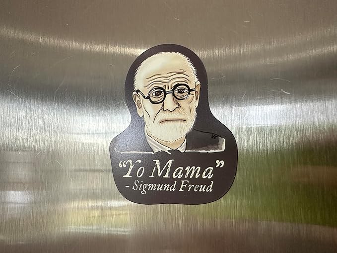 Funny Psychology Magnet, Sigmund Freud Yo Mama Joke, Funny Psychology Gift