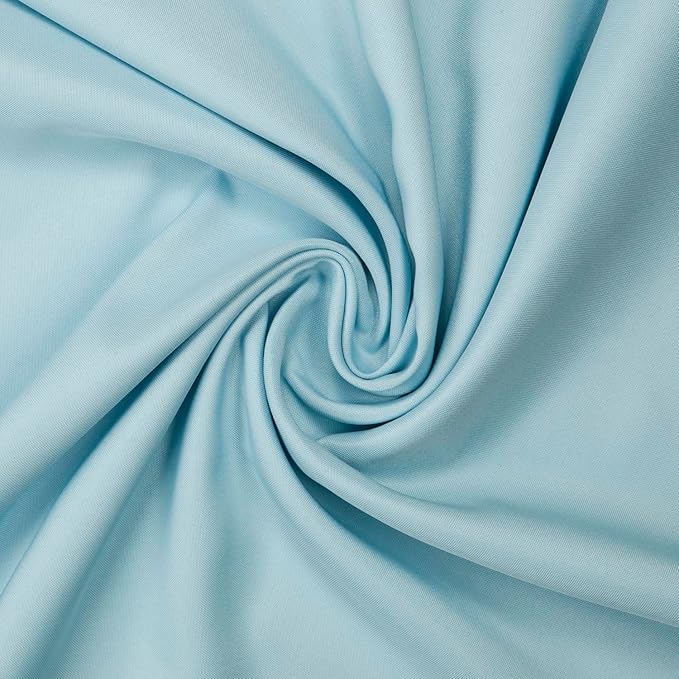 Gee Di Moda Rectangle Tablecloth - 60 x 102 Inch Baby Blue Table Cloth for 6 Foot Rectangle Tables - Heavy Duty Washable Fabric - for Holiday Party, Dinner, Weddings, Baby Shower & Events