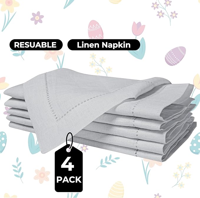 Homidate Cloth Dinner Napkins – Machine Washable Reusable Fabric Napkins for Weddings, Parties & Table Decorations