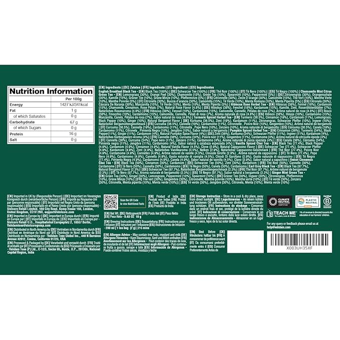 VAHDAM, Merry Christmas Tea Gift Set (9 Individually Wrapped Tea Bags) Limited Edition -Gluten Free, Non GMO | Christmas 2026 Gift Ideas | Christmas Gifts For Women 2026 & Christmas Gifts For Men 2026