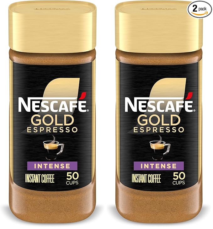 NESCAFÉ Gold Espresso Intense, Instant Coffee, 3.5 oz (Pack of 2)