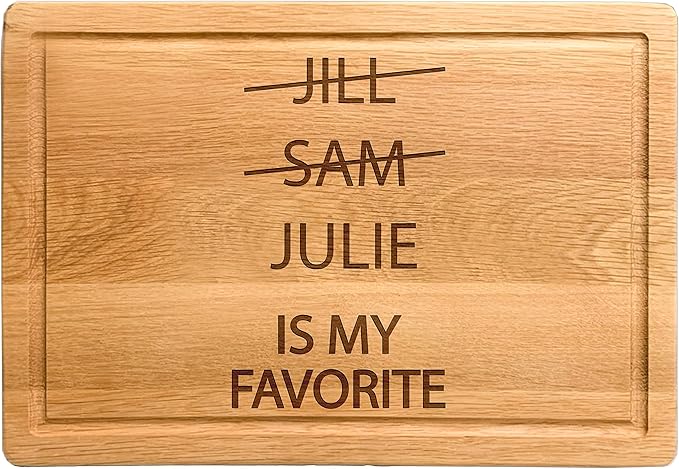 Personalized My Favorite Child Funny Cutting Board, Mom & Dad Kitchen Gifts, Mothers Day Gifts Idea from Daughter, Son, Customizable Birthday Gifts for Parents, Fathers Day Present, Christmas Gifts