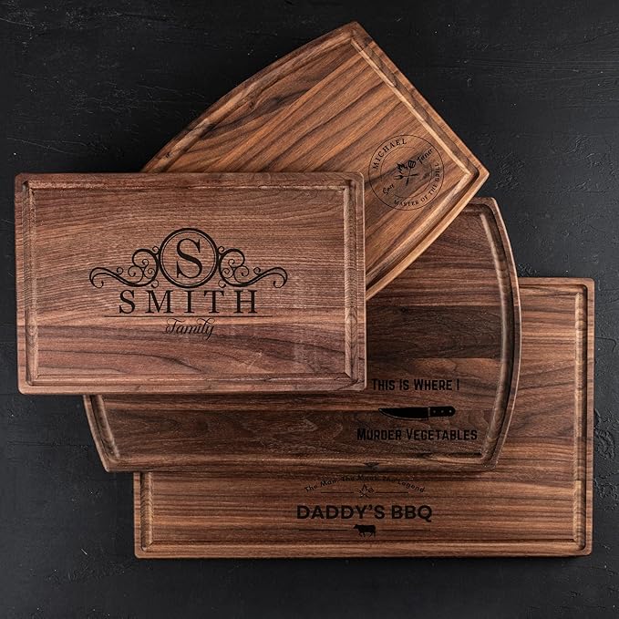 Personalized Cutting Board – Custom Engraved Grilling Gifts for Men, Birthday, Wedding, Housewarming – Ideal Present for Man, Dads, Husbands, Newlyweds, Perfect for Grill, Valentines Day Gifts for Him