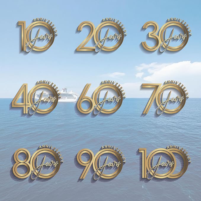 Cruise Door Magnet Celebrating Wedding Anniversary Personalized to Decorate - 7 x 7