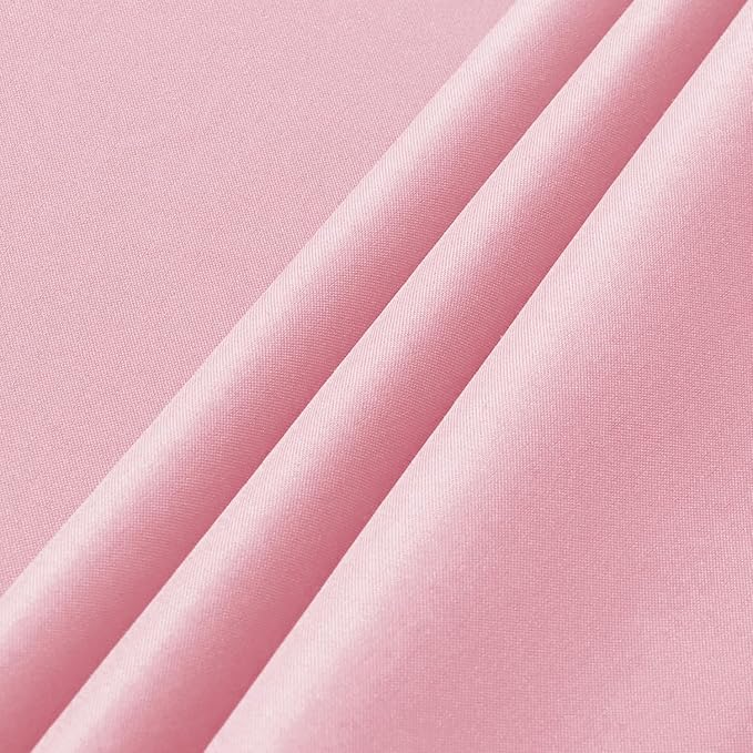 sancua 6 Pack Pink Tablecloth 60 x 102 Inch, Rectangle Table Cloth for 6 Feet Tables - Stain and Wrinkle Resistant Washable Polyester Table Cover for Dining Tables, Valentines Parties