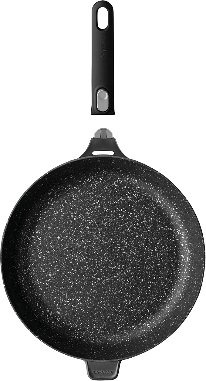 Berghoff GEM Non-stick Fry Pan 12.5", Stay-cool Detachable Handle, Ferno-Green, Non-Toxic Coating, Induction Cooktop Ready